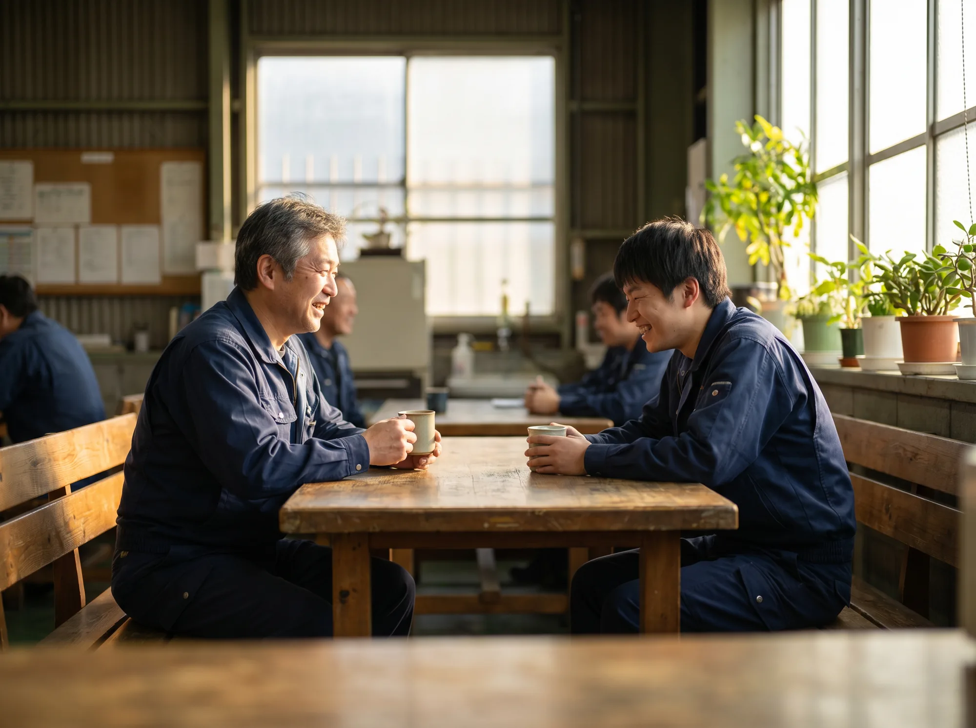 休憩中のチーム